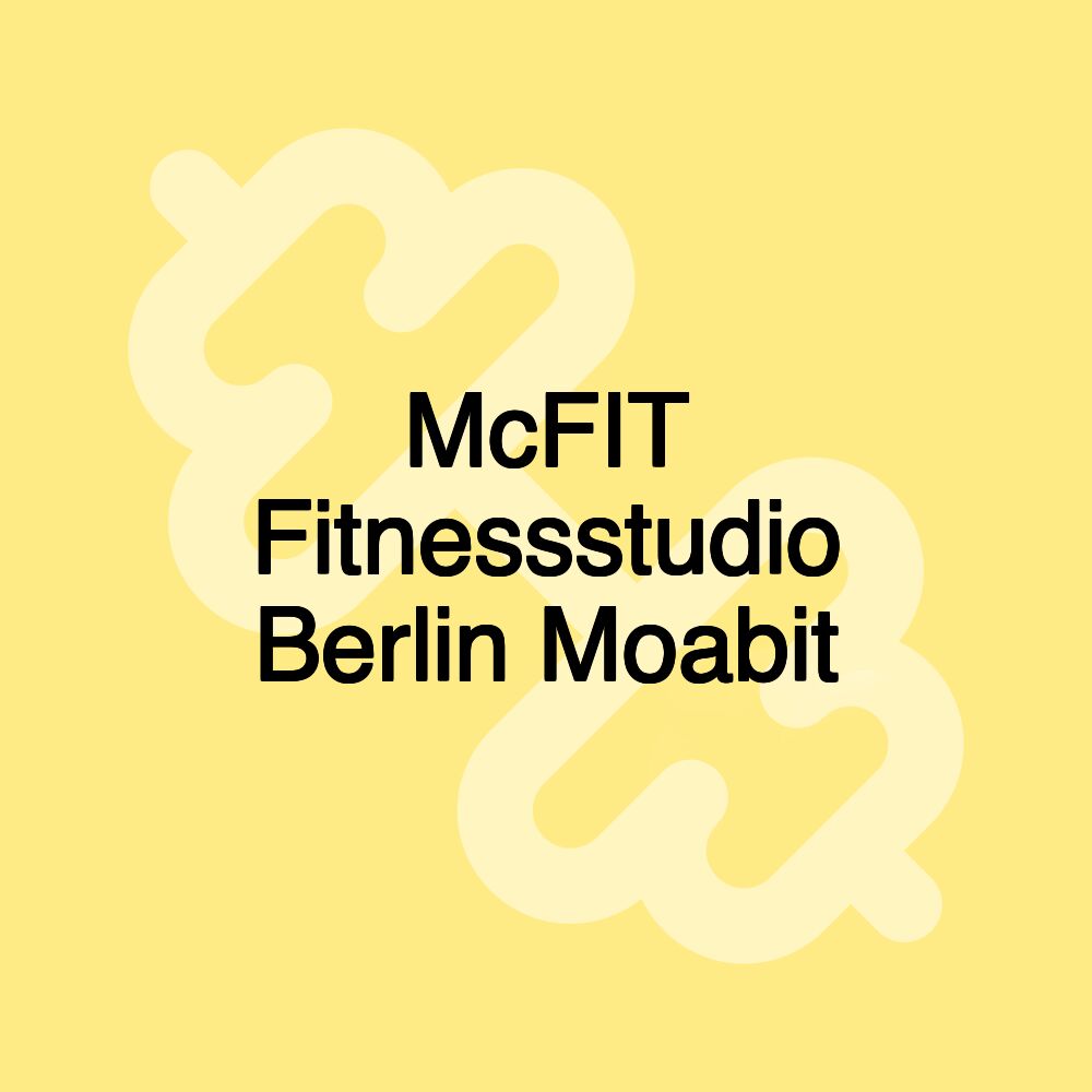 McFIT Fitnessstudio Berlin Moabit