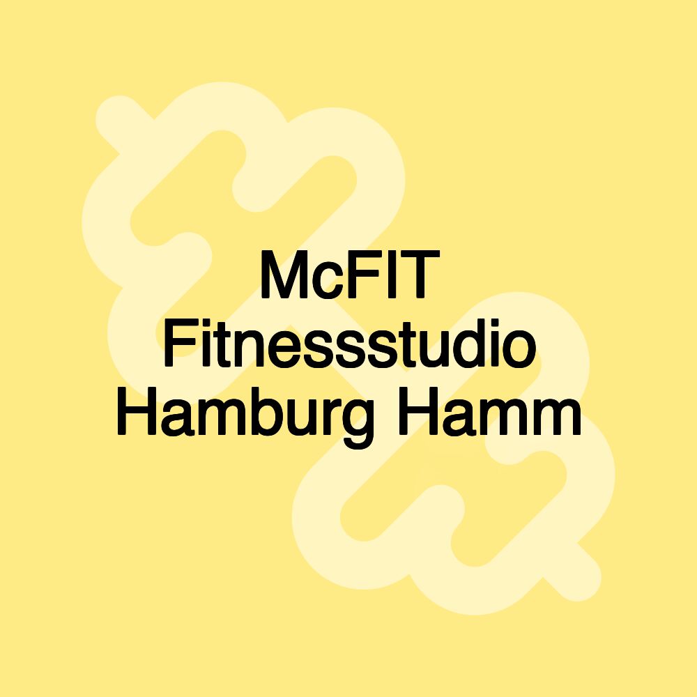 McFIT Fitnessstudio Hamburg Hamm