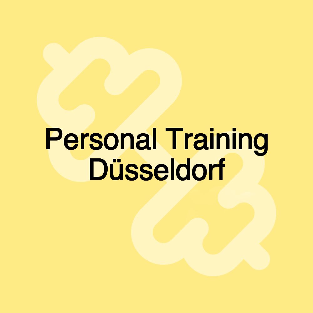 Personal Training Düsseldorf