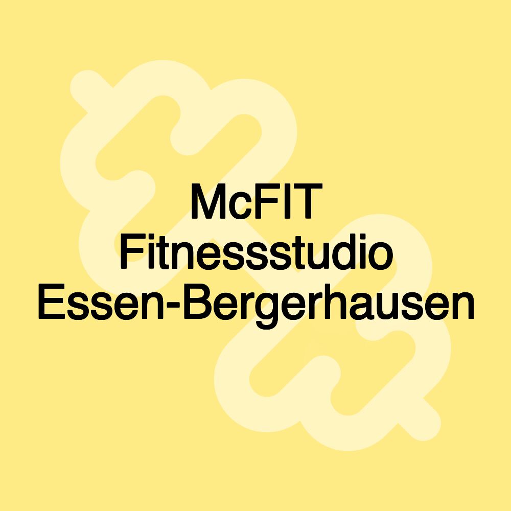 McFIT Fitnessstudio Essen-Bergerhausen