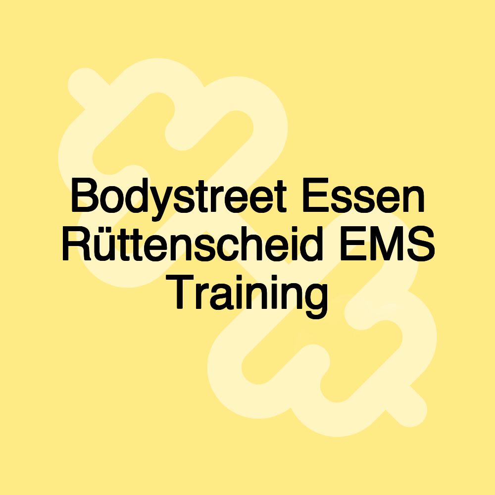 Bodystreet Essen Rüttenscheid EMS Training