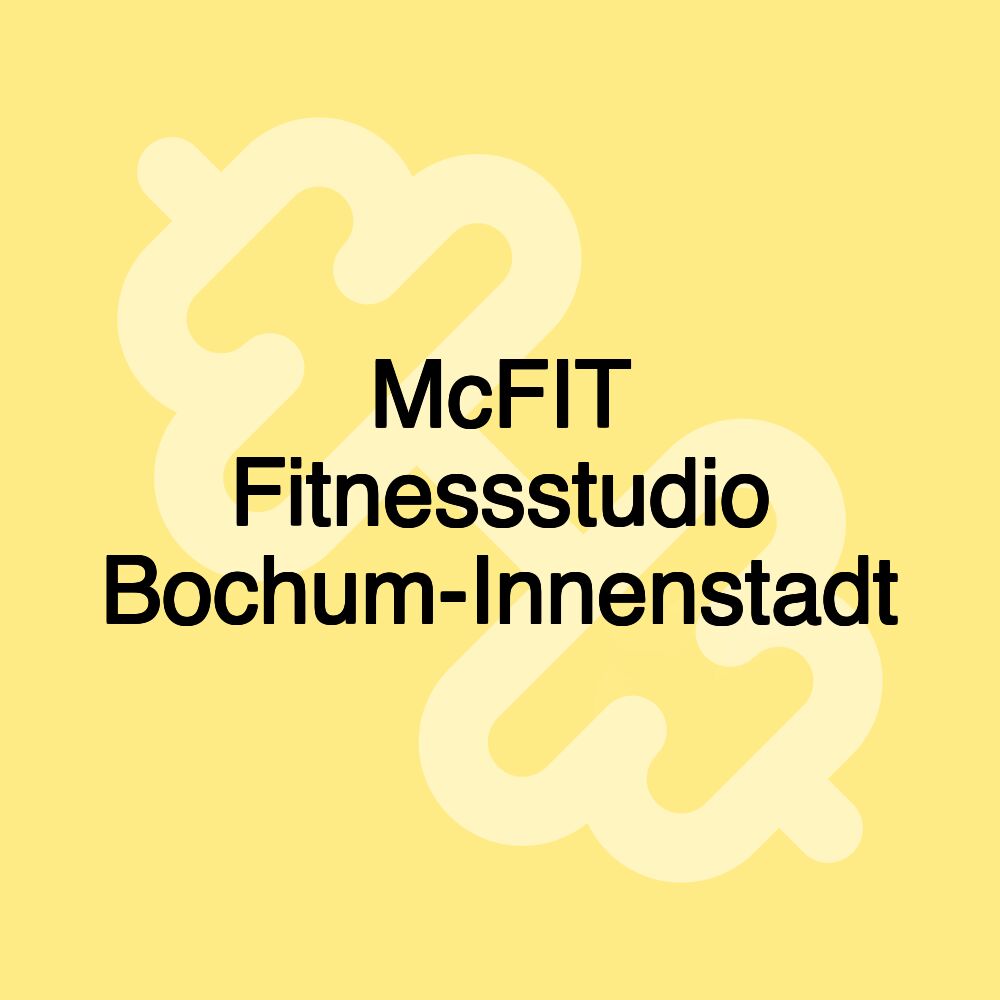 McFIT Fitnessstudio Bochum-Innenstadt McFIT Fitnessstudio Bochum-Innenstadt