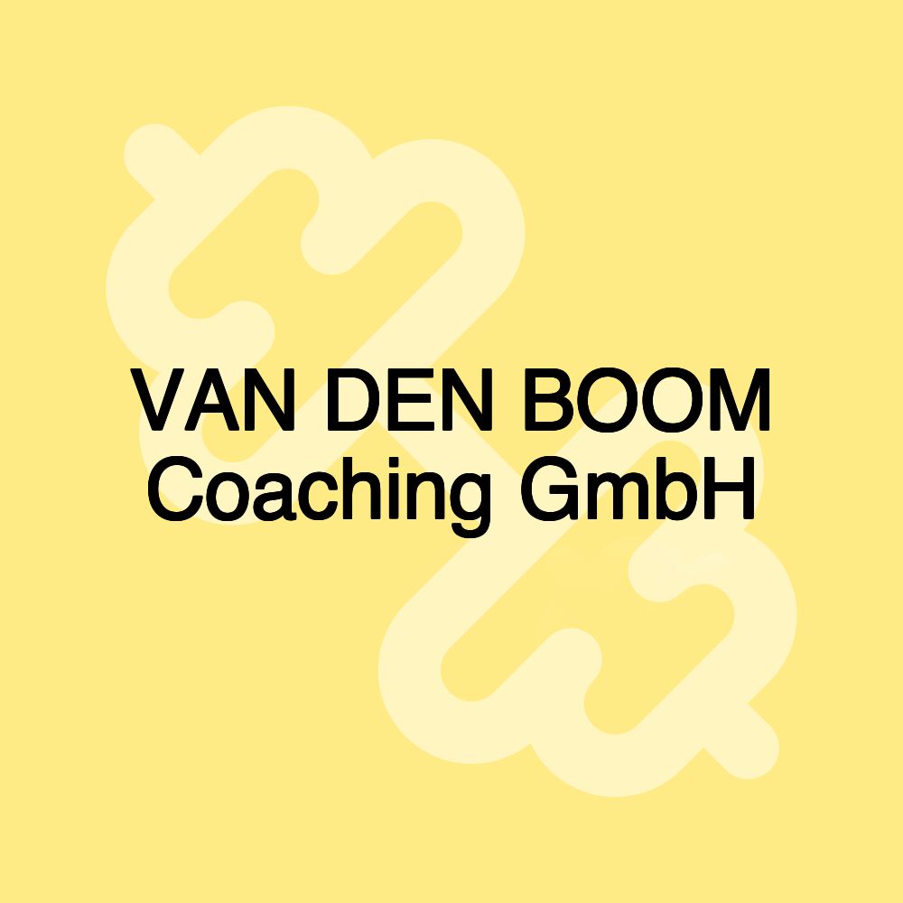 VAN DEN BOOM Coaching GmbH