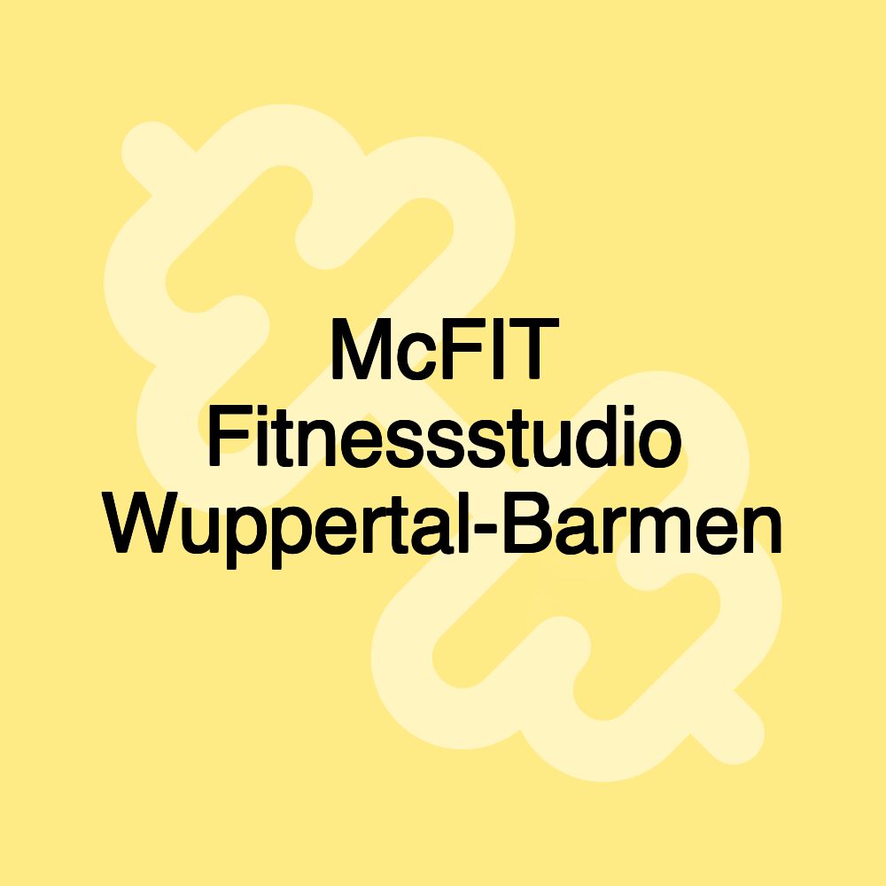 McFIT Fitnessstudio Wuppertal-Barmen