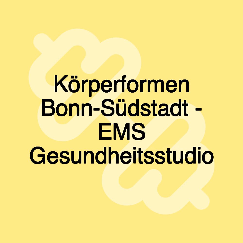 Körperformen Bonn-Südstadt - EMS Gesundheitsstudio