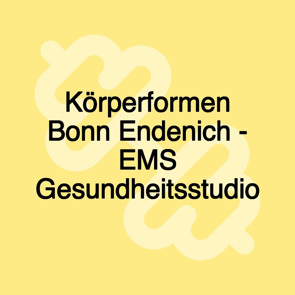 Körperformen Bonn Endenich - EMS Gesundheitsstudio