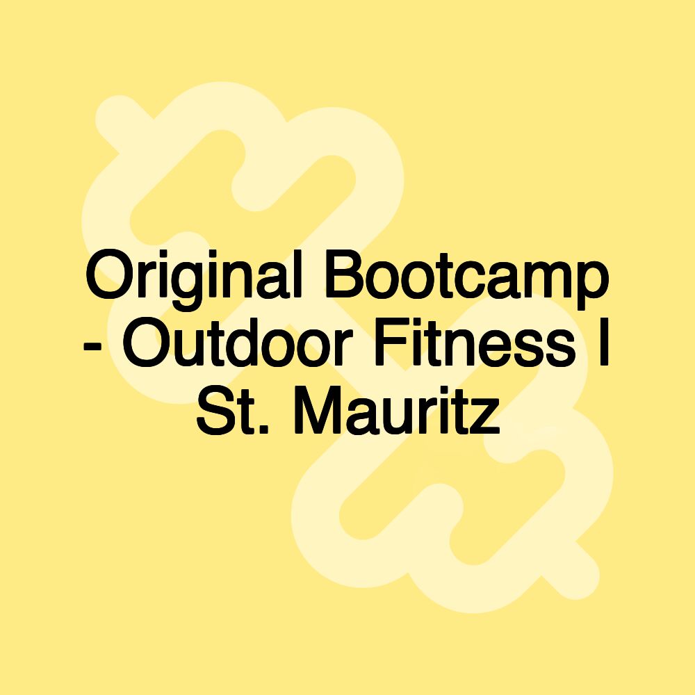 Original Bootcamp - Outdoor Fitness I St. Mauritz
