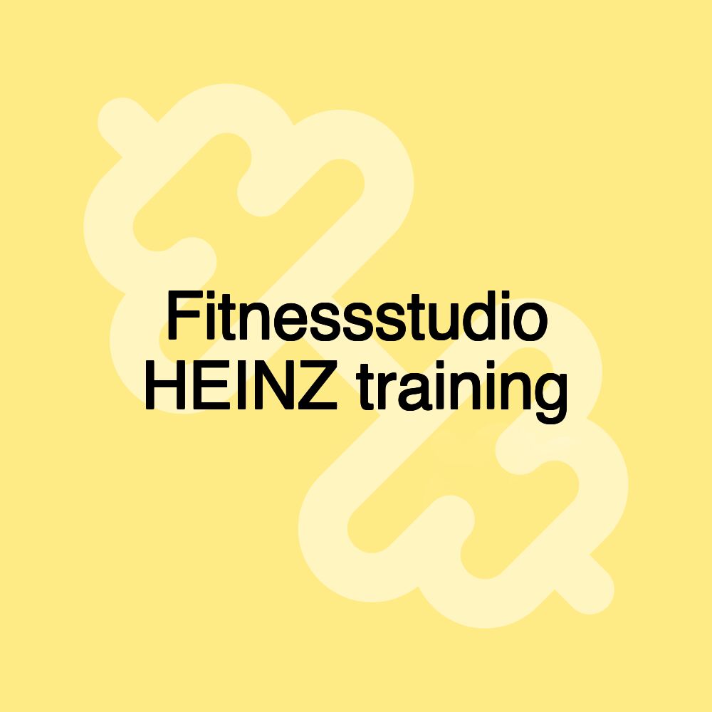 Fitnessstudio HEINZ training