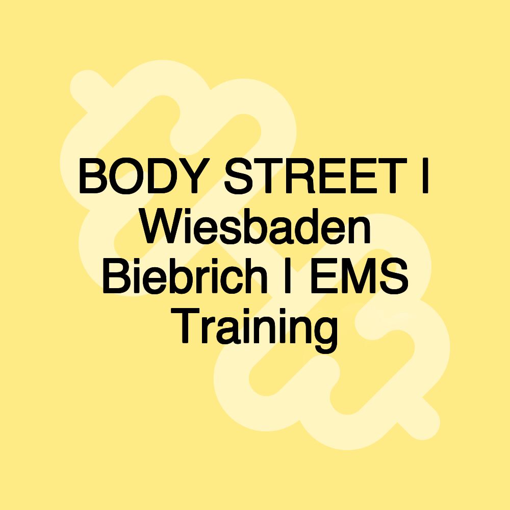 BODY STREET | Wiesbaden Biebrich | EMS Training BODY STREET | Wiesbaden Biebrich | EMS Training