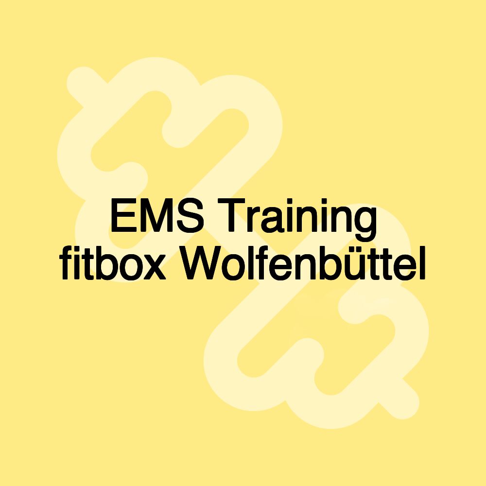 EMS Training fitbox Wolfenbüttel