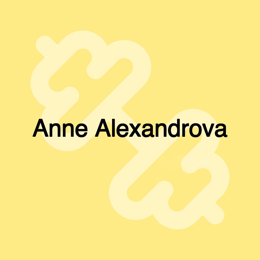 Anne Alexandrova