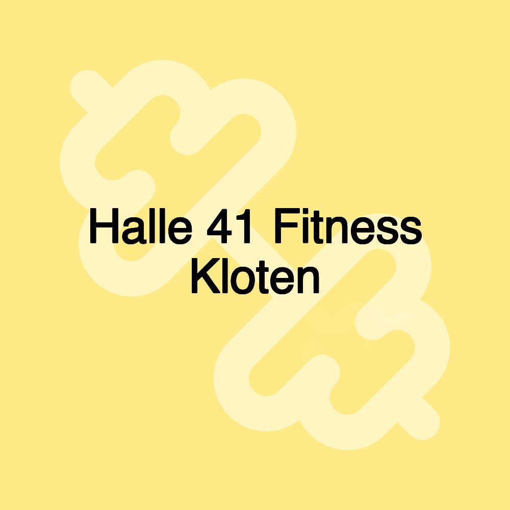 Halle 41 Fitness Kloten Halle 41 Fitness Kloten