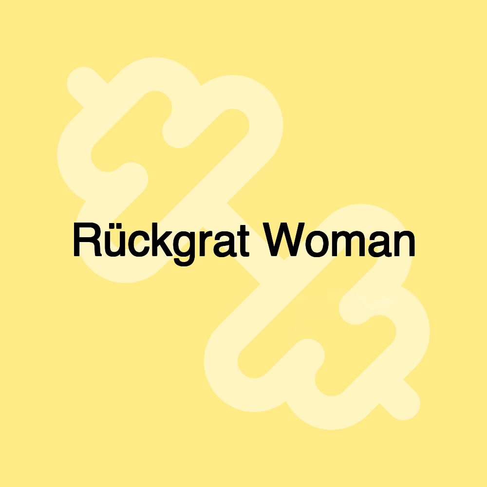 Rückgrat Woman