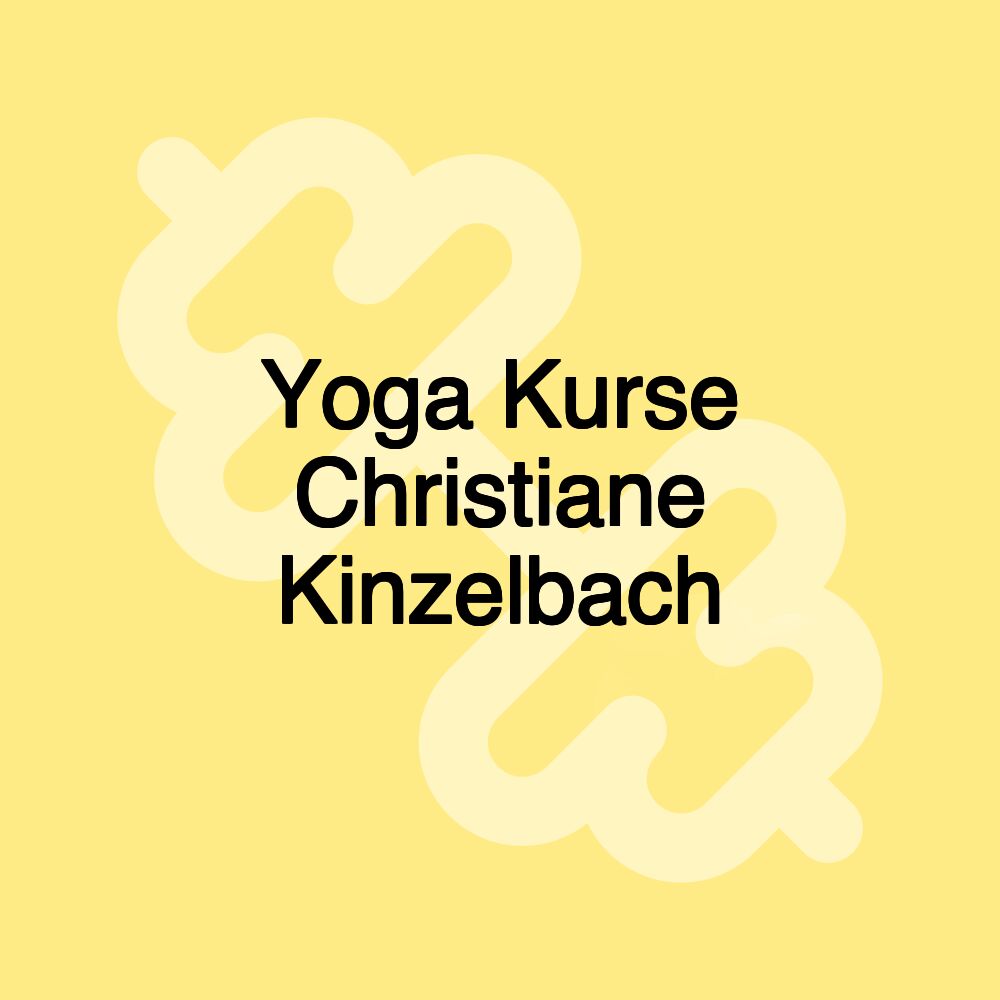 Yoga Kurse Christiane Kinzelbach