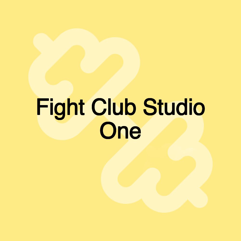 Fight Club Studio One