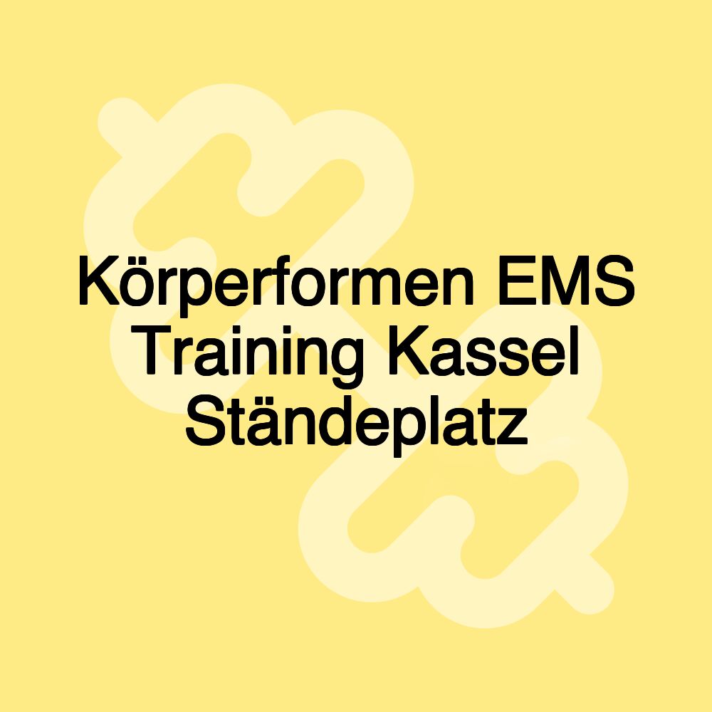 Körperformen EMS Training Kassel Ständeplatz
