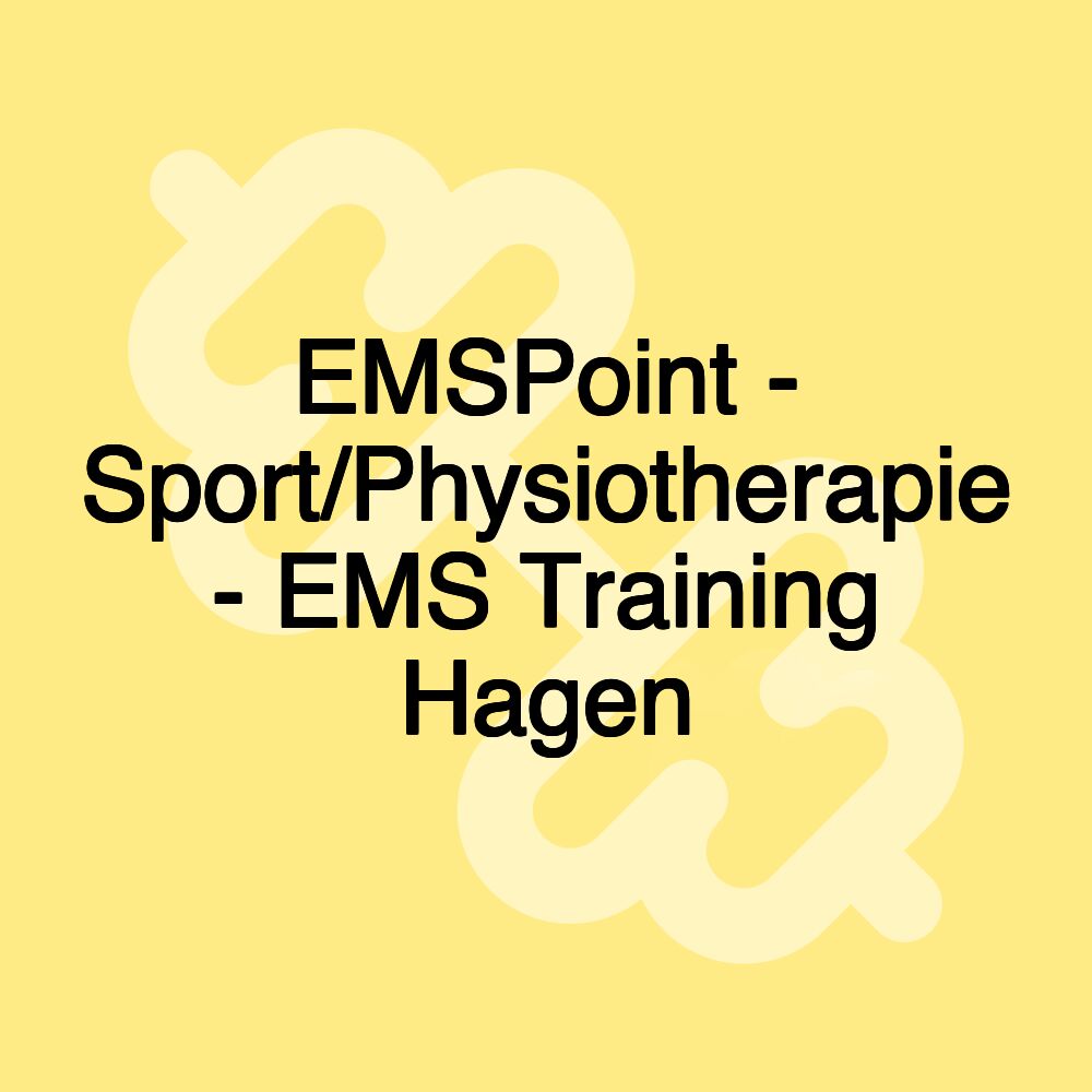 EMSPoint - Sport/Physiotherapie - EMS Training Hagen EMSPoint - Sport/Physiotherapie - EMS Training Hagen