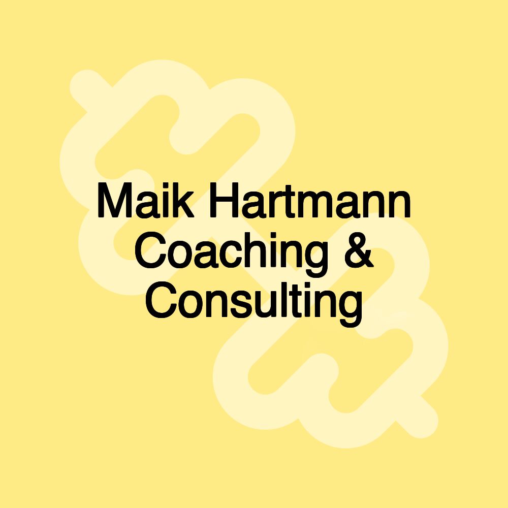 Maik Hartmann Coaching & Consulting
