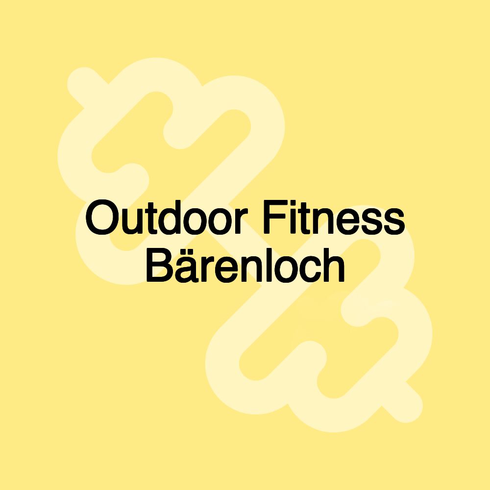 Outdoor Fitness Bärenloch