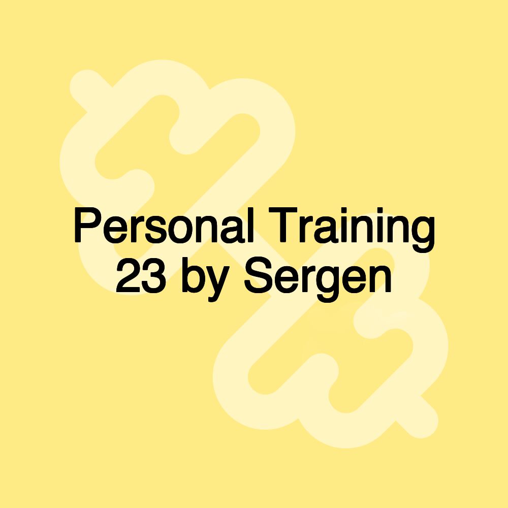 Personal Training 23 by Sergen