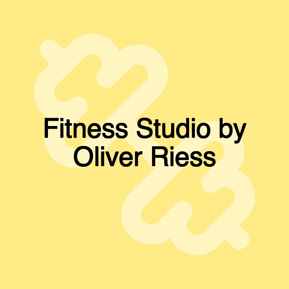 Fitness Studio by Oliver Riess