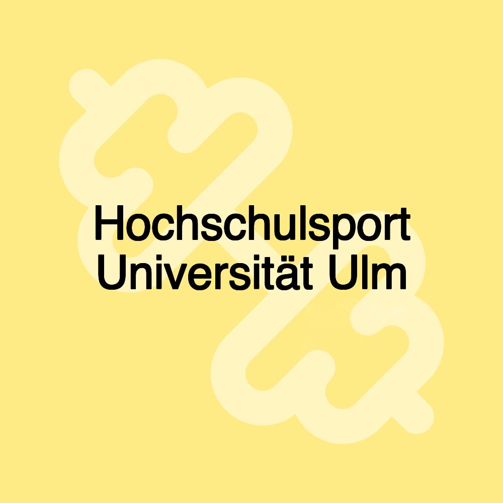 Hochschulsport Universität Ulm