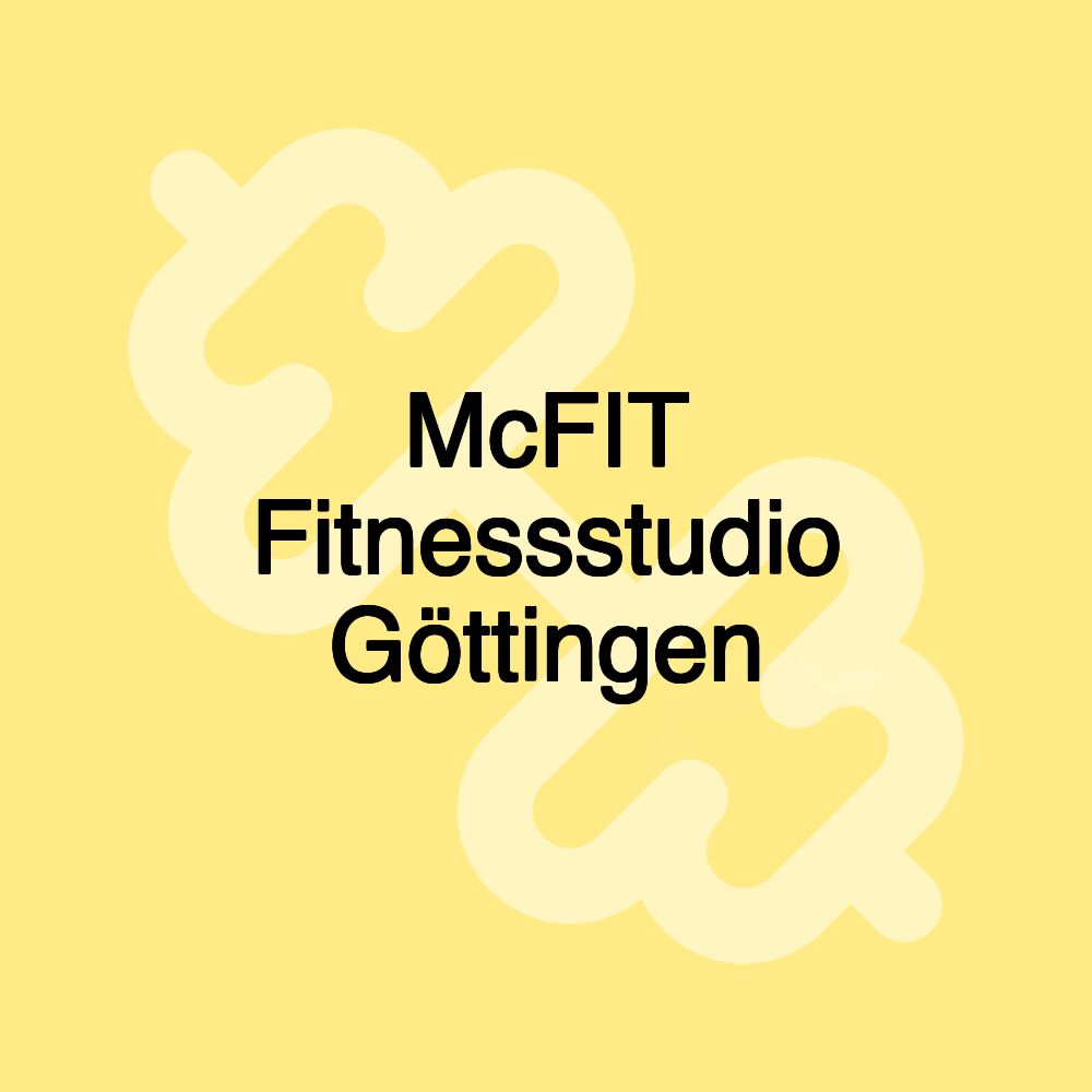 McFIT Fitnessstudio Göttingen McFIT Fitnessstudio Göttingen