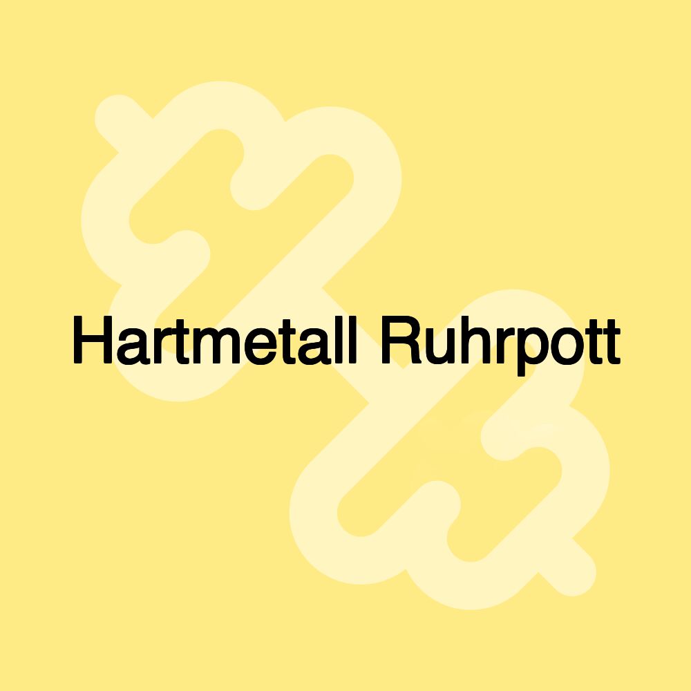 Hartmetall Ruhrpott