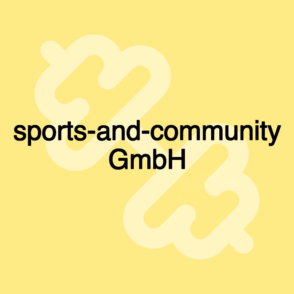 sports-and-community GmbH