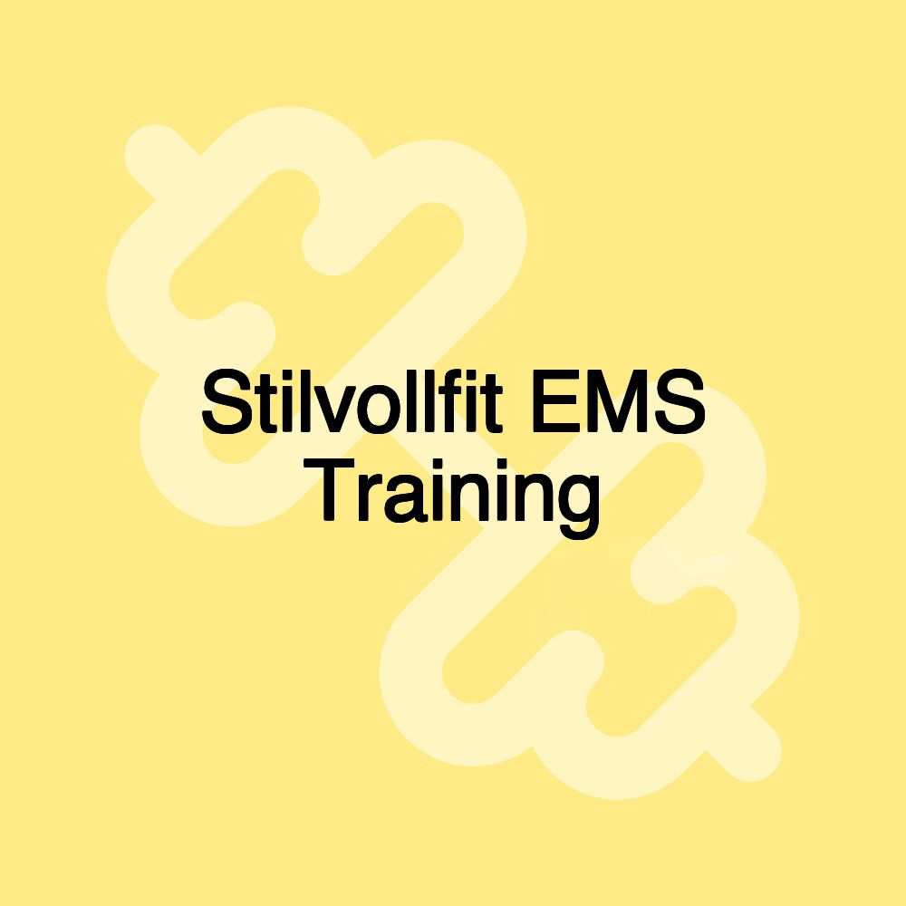 Stilvollfit EMS Training
