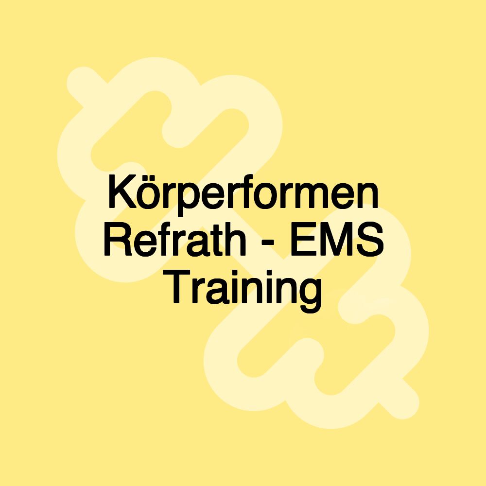 Körperformen Refrath - EMS Training