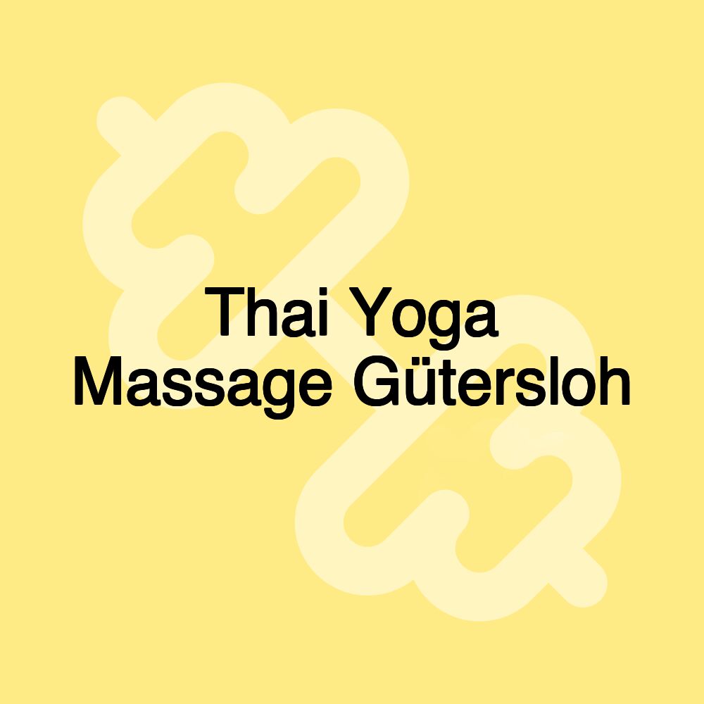 Thai Yoga Massage Gütersloh