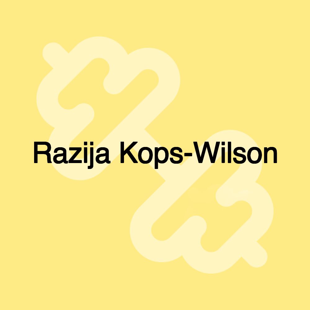 Razija Kops-Wilson Razija Kops-Wilson
