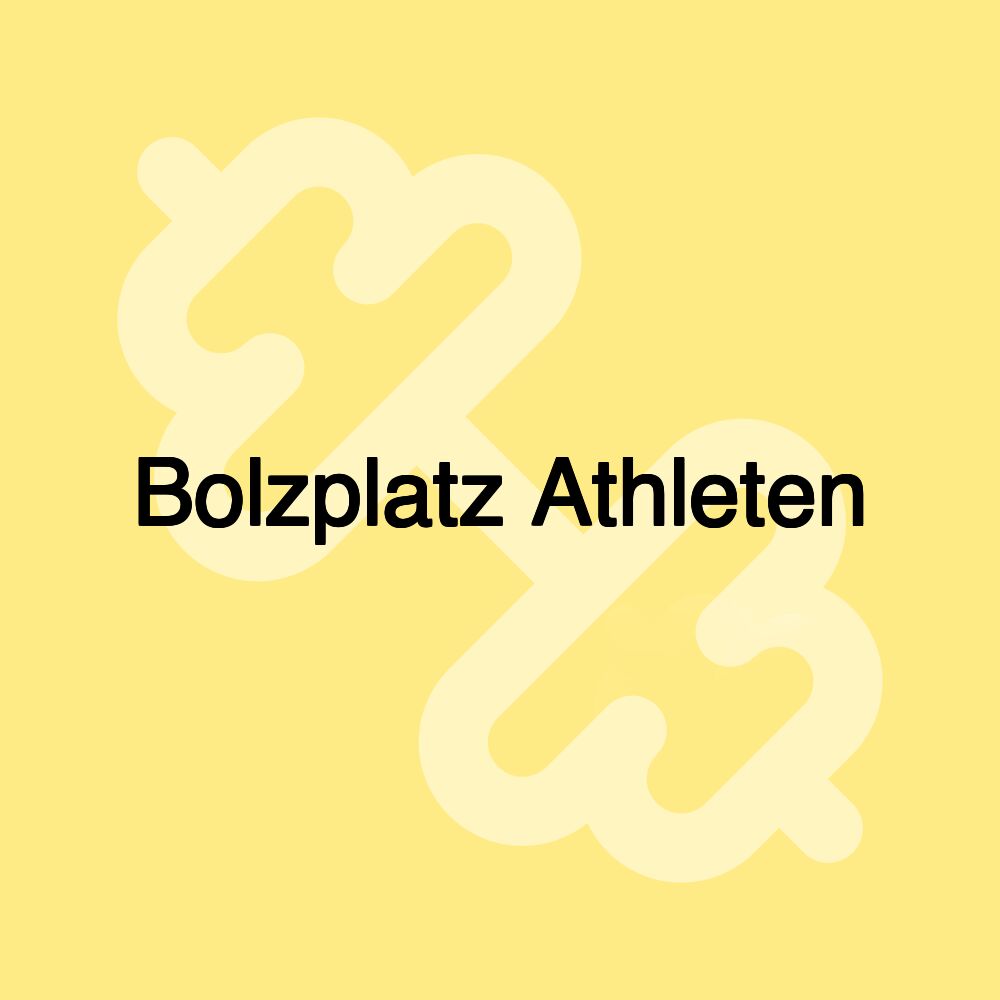 Bolzplatz Athleten