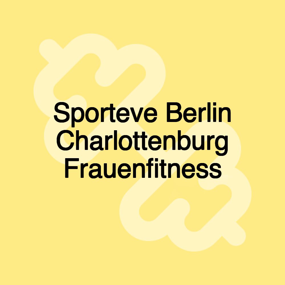 Sporteve Berlin Charlottenburg Frauenfitness