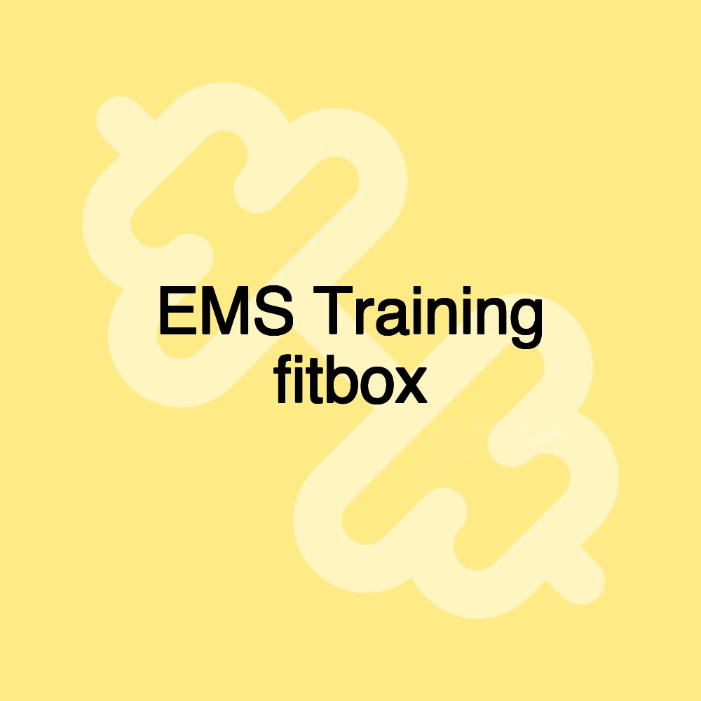 EMS Training fitbox