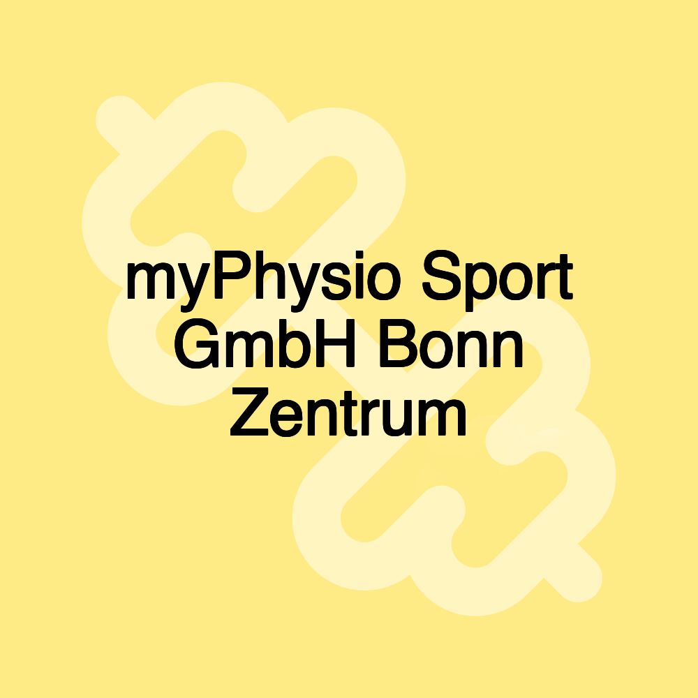 myPhysio Sport GmbH Bonn Zentrum