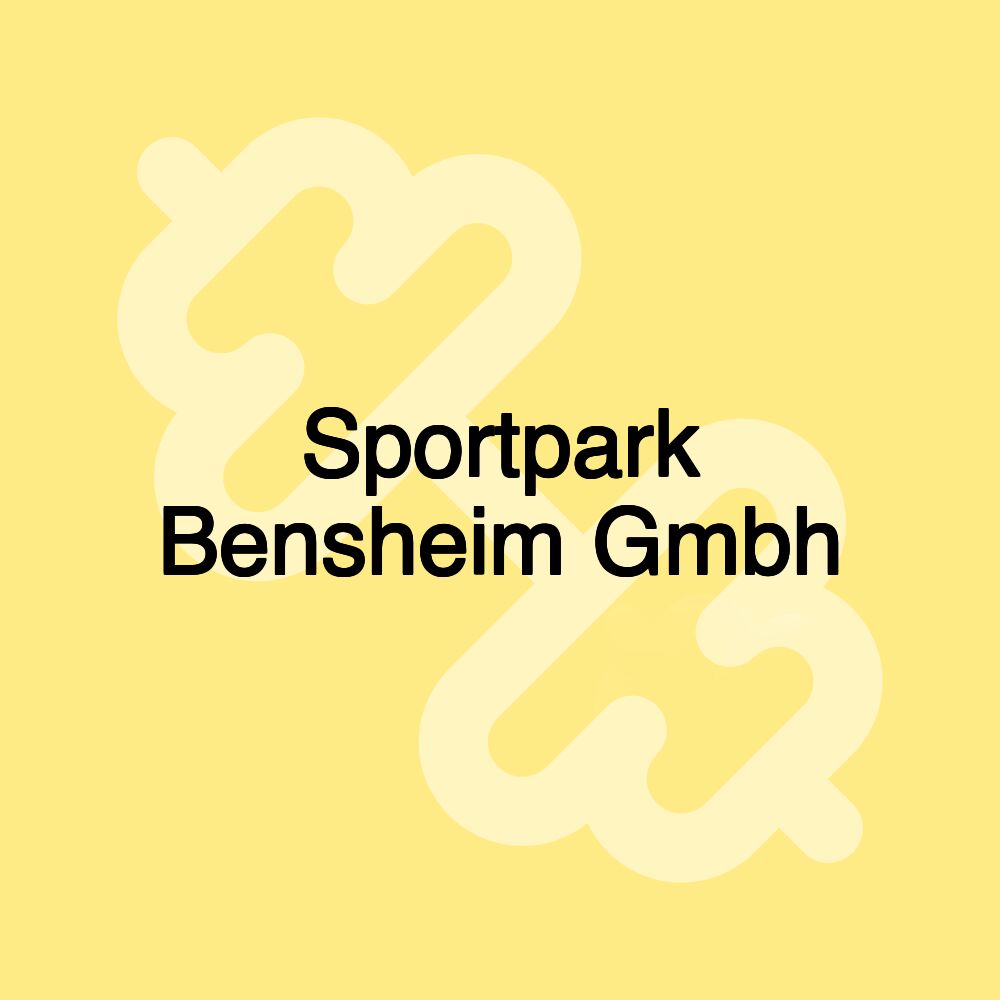 Sportpark Bensheim Gmbh Sportpark Bensheim Gmbh