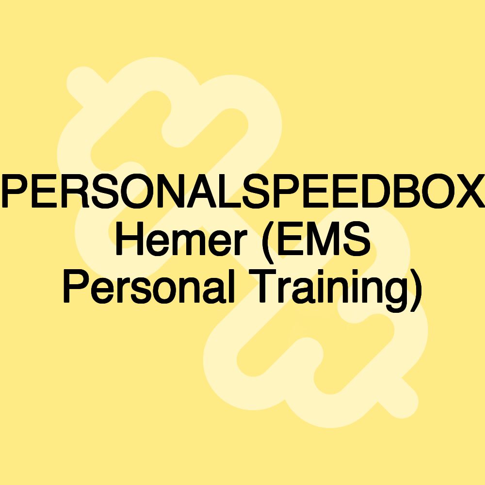 PERSONALSPEEDBOX Hemer (EMS Personal Training)