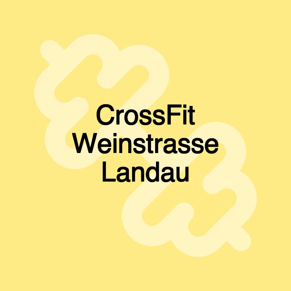 CrossFit Weinstrasse Landau CrossFit Weinstrasse Landau