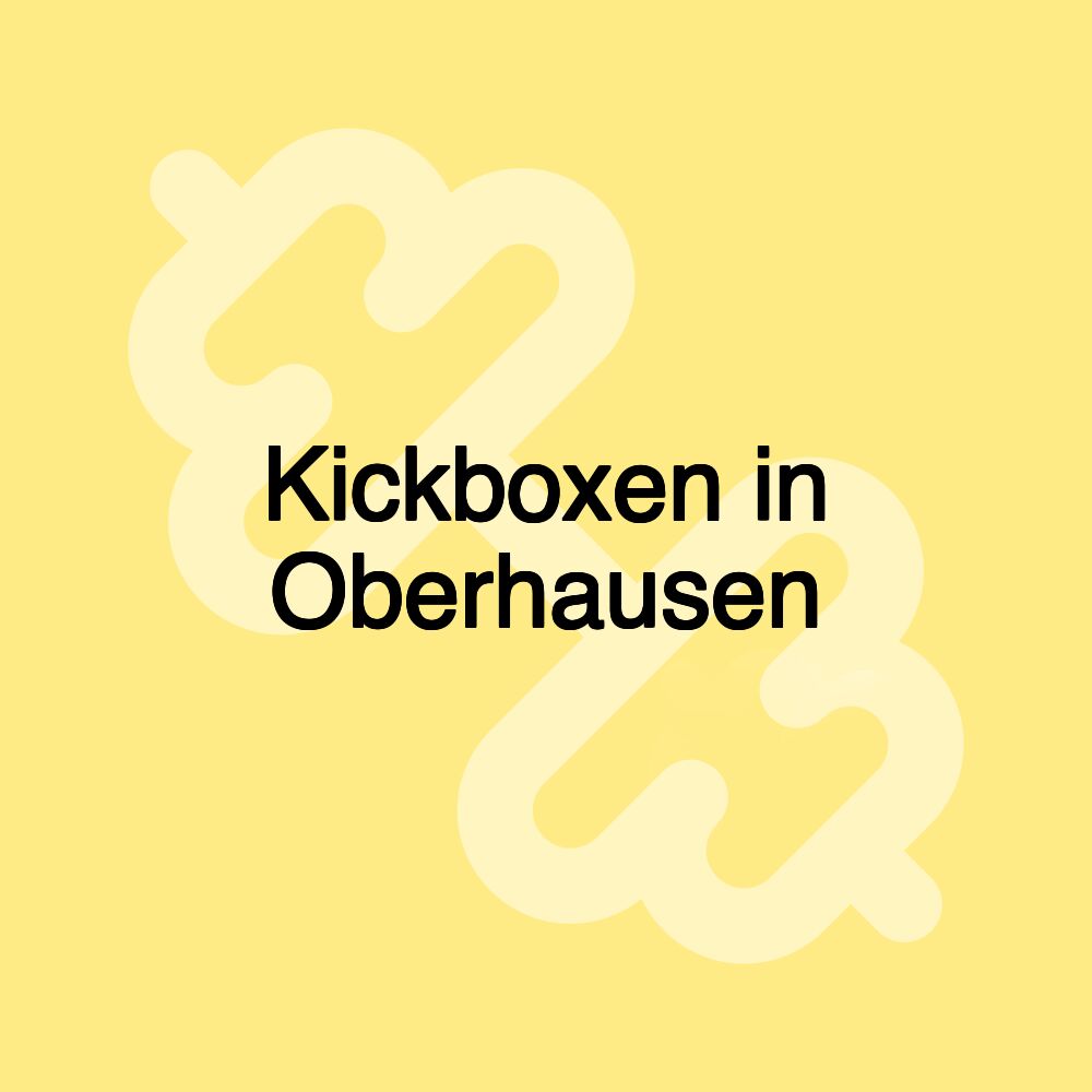 Kickboxen in Oberhausen