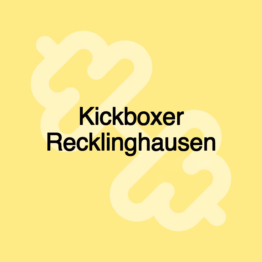 Kickboxer Recklinghausen Kickboxer Recklinghausen