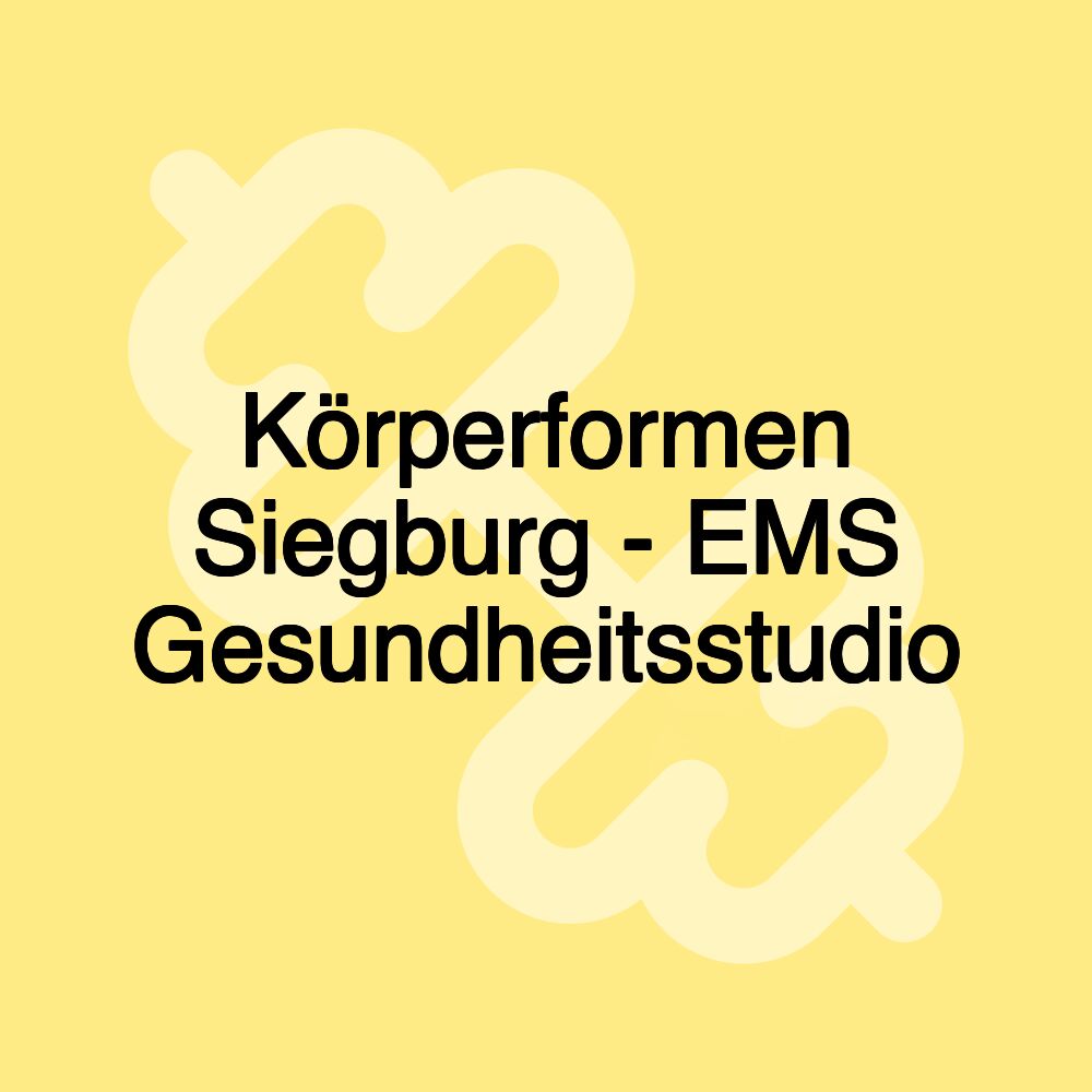 Körperformen Siegburg - EMS Gesundheitsstudio