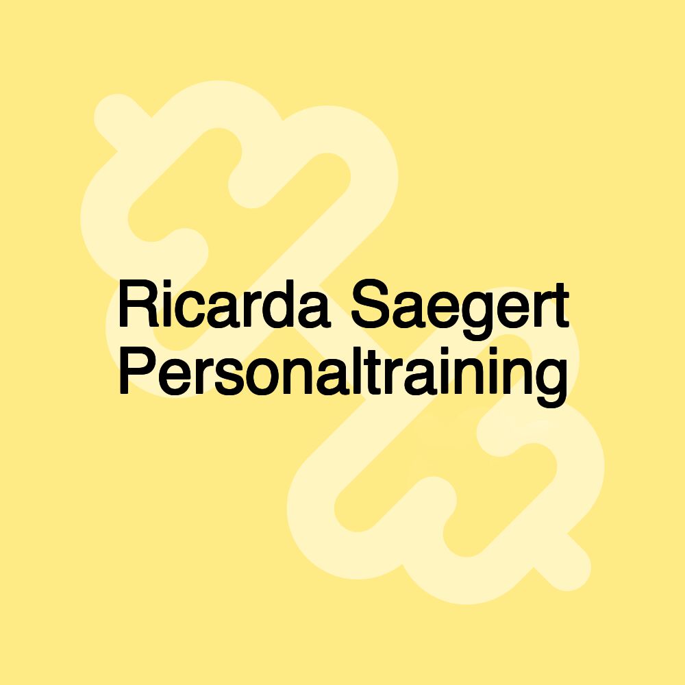 Ricarda Saegert Personaltraining