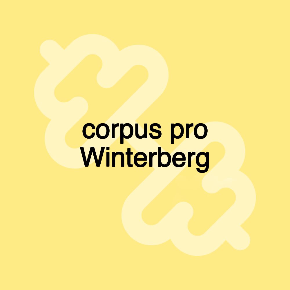 corpus pro Winterberg
