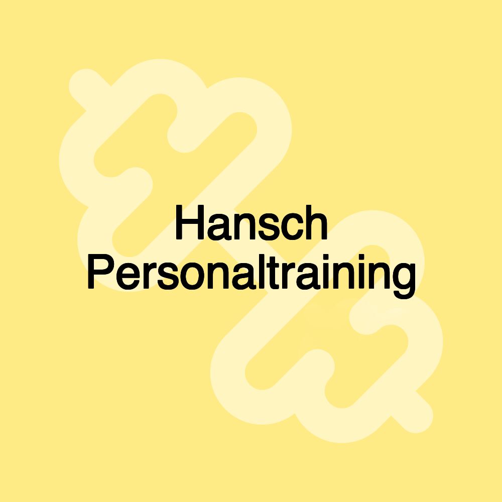 Hansch Personaltraining