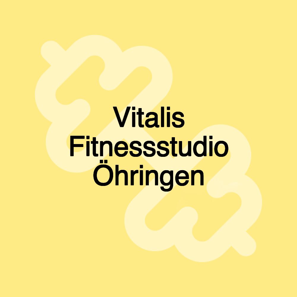 Vitalis Fitnessstudio Öhringen Vitalis Fitnessstudio Öhringen