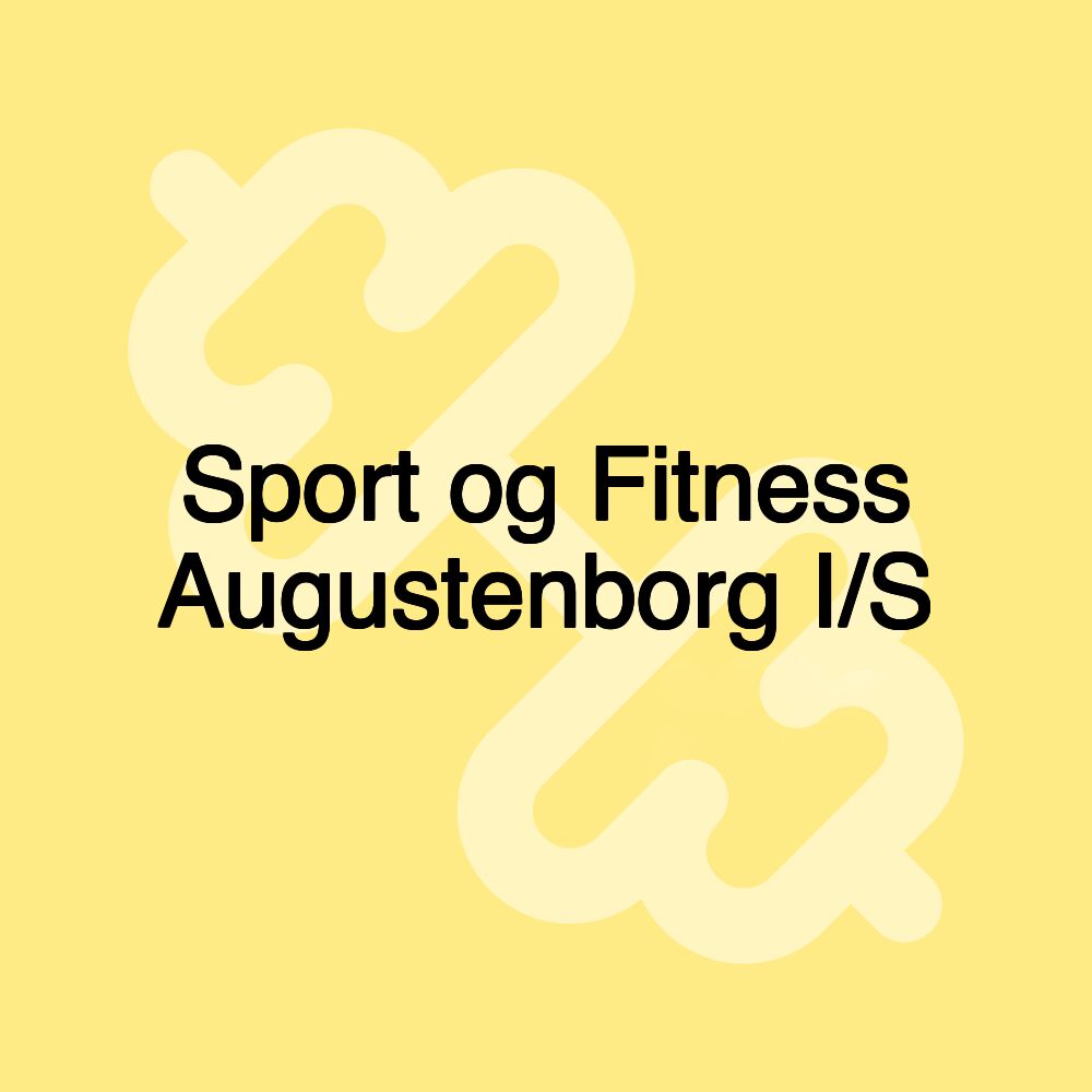 Sport og Fitness Augustenborg I/S Sport og Fitness Augustenborg I/S
