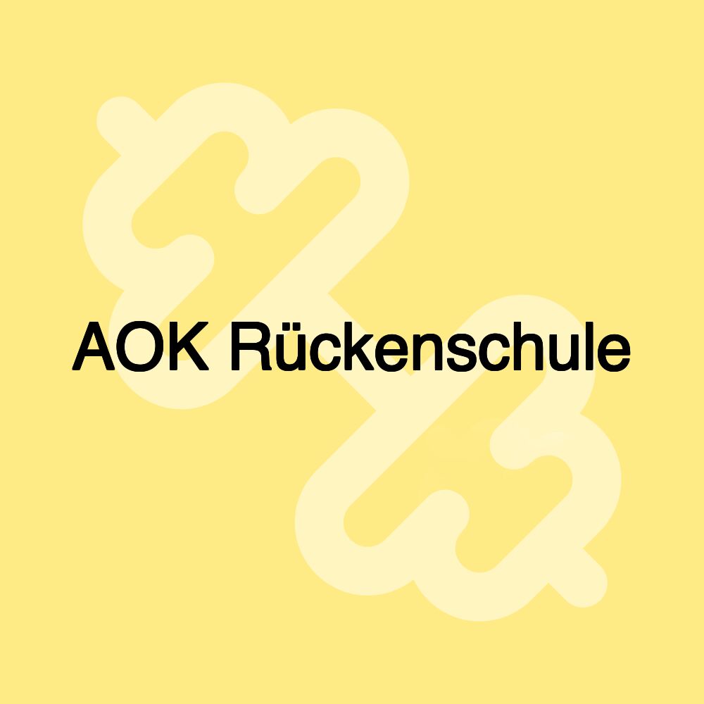 AOK Rückenschule