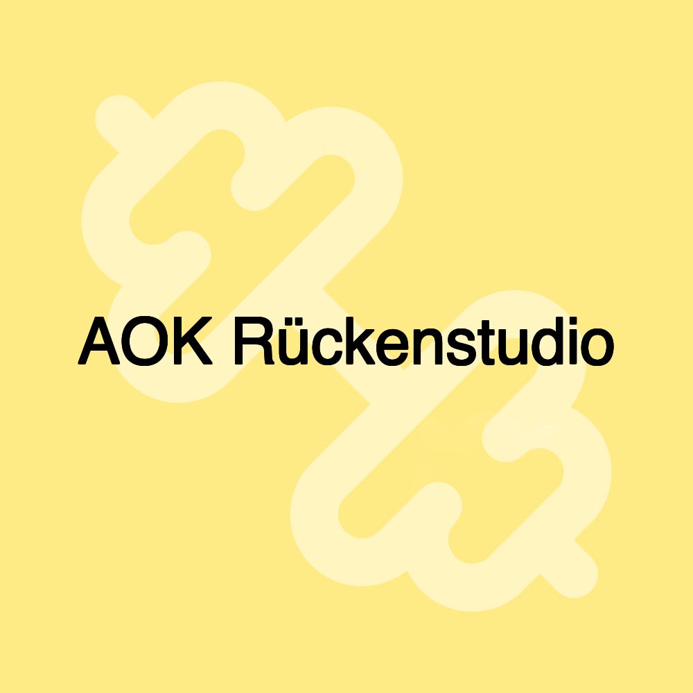 AOK Rückenstudio AOK Rückenstudio